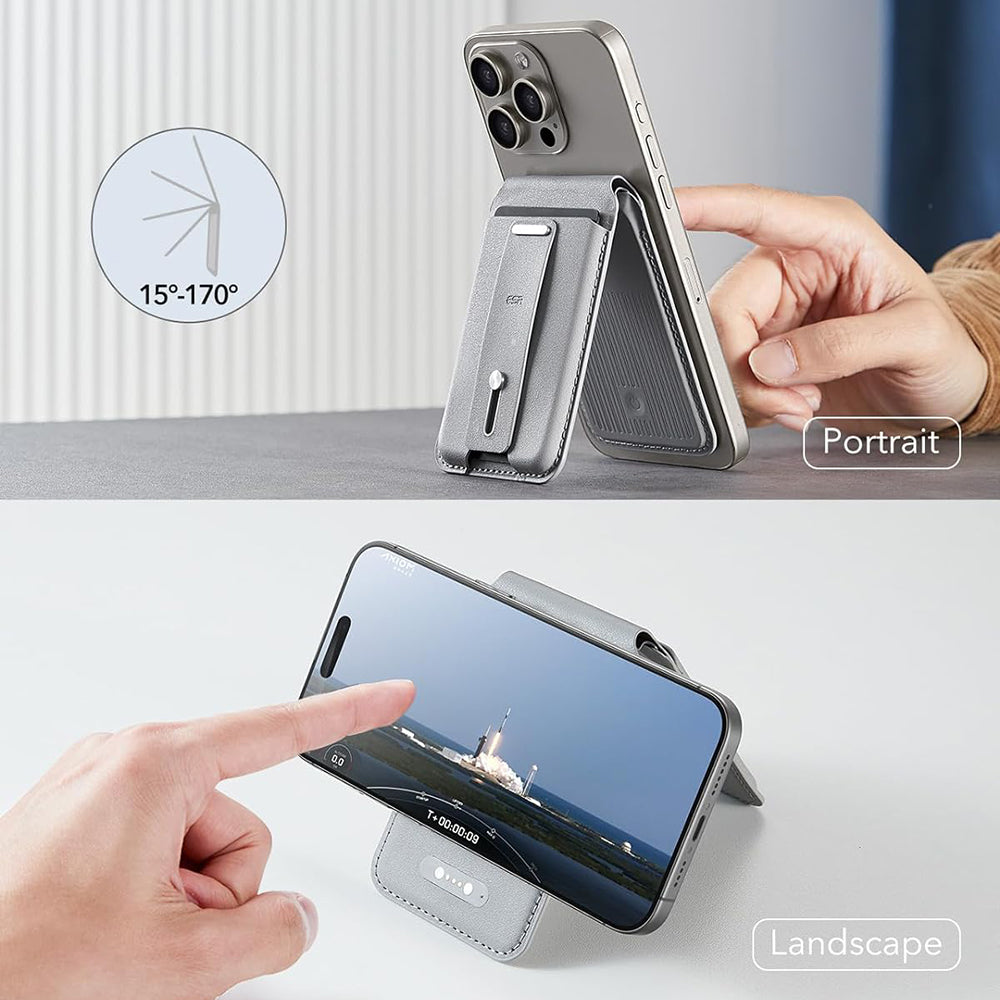 Portafoglio Magsafe, ESR, Findy my Wallet, Grigio