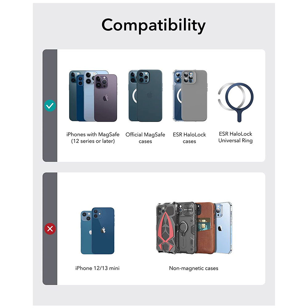 Portafoglio Magsafe, ESR, Stand, Marrone