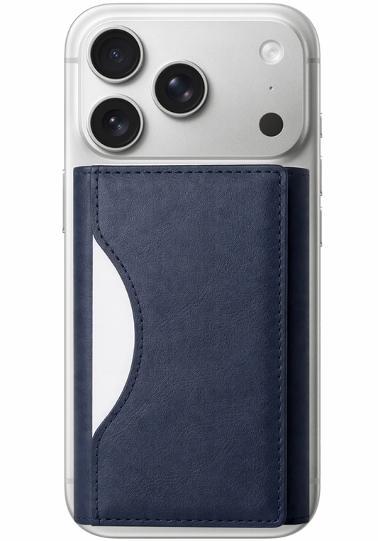 Portafoglio MagSafe, OEM, Triple Wallet, Blu Navy
