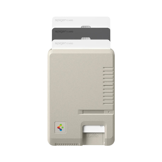 Portafoglio MagSafe, Spigen, Classic LS, Beige AFA10949