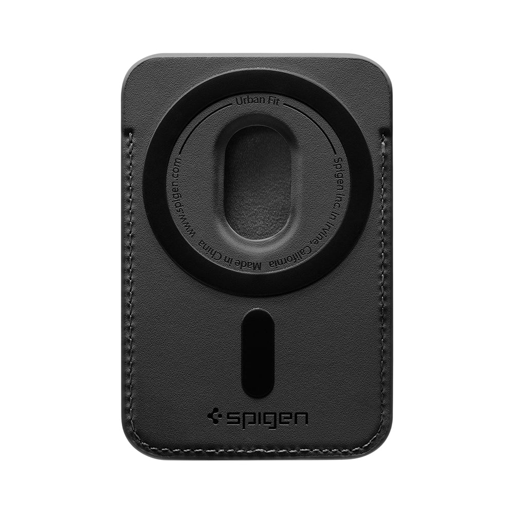 Portafoglio MagSafe, Spigen, MagFit Urban Fit, Nero AFA11335