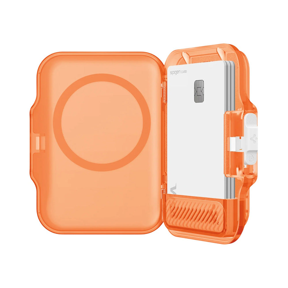 Portafoglio MagSafe, Spigen, TinTap MagFit+, Arancione Satinato AFA11381