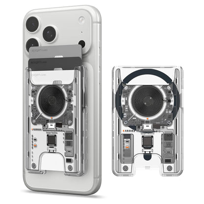 Portafoglio MagSafe, Spigen, Ultra Hybrid Zero One, Trasparente AFA11403