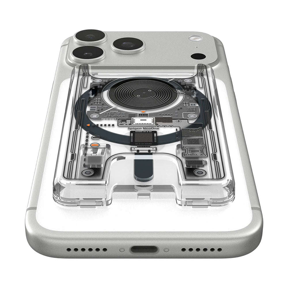 Portafoglio MagSafe, Spigen, Ultra Hybrid Zero One, Trasparente AFA11403