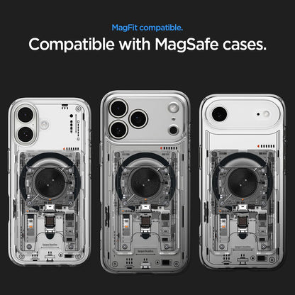 Portafoglio MagSafe, Spigen, Ultra Hybrid Zero One, Trasparente AFA11403