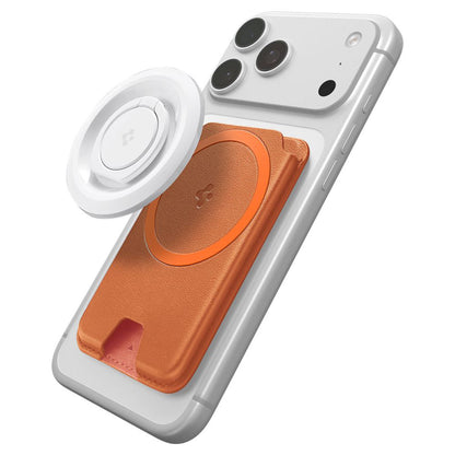 Portafoglio MagSafe, Spigen, Valentinus MagFit+, Arancione AFA11340