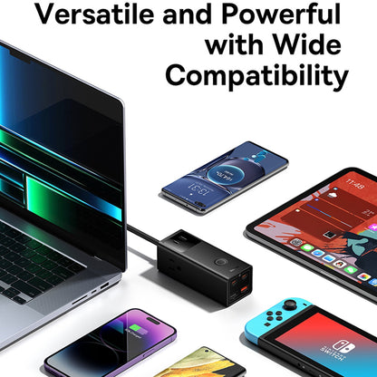 Prolunga Baseus PowerCombo US, 3 x Presa, Nero PSLA020101