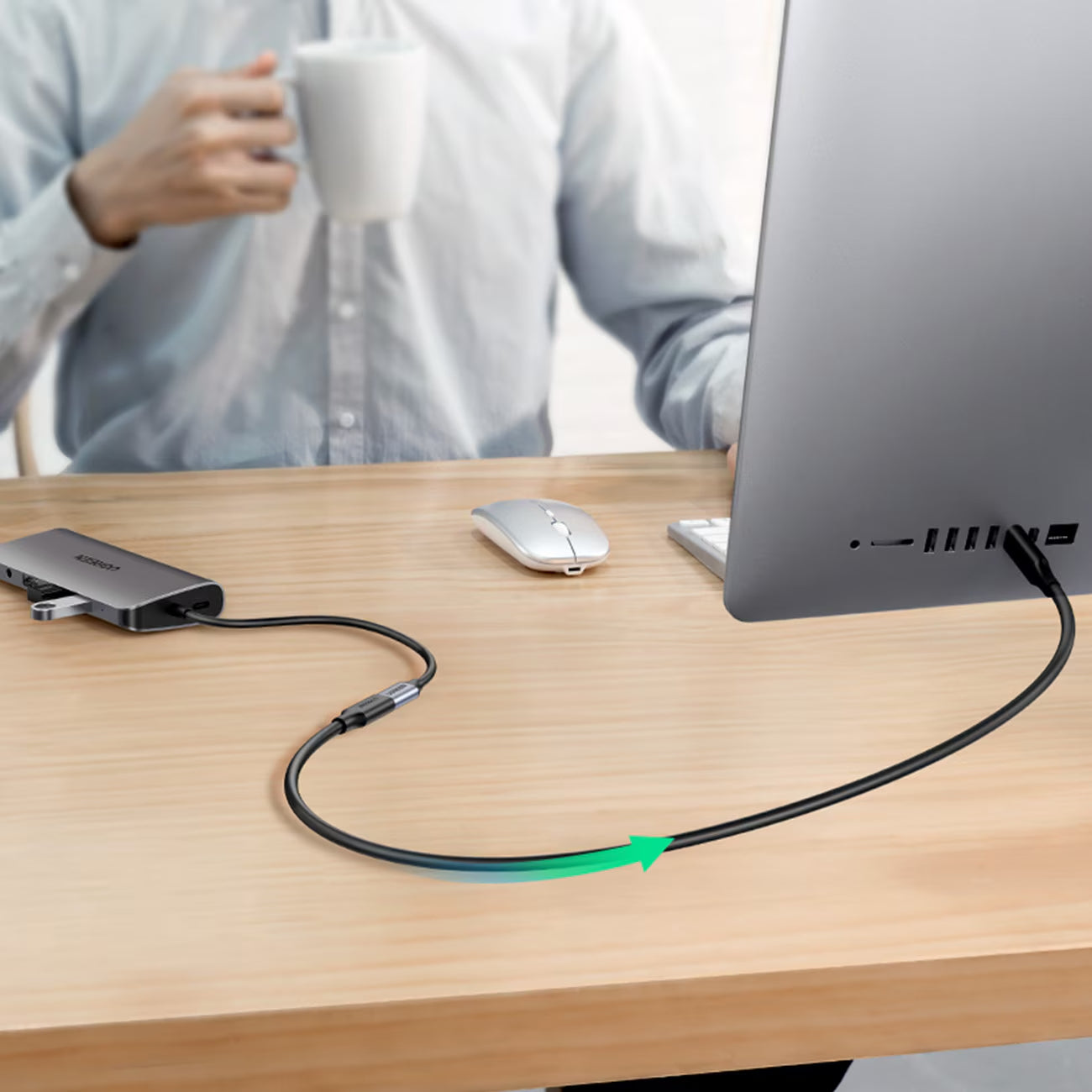Prolunga USB-C UGREEN US353, 1m, Nero