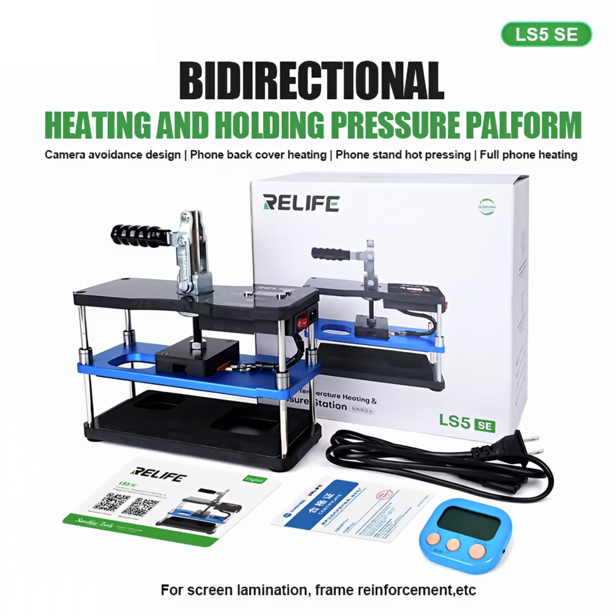 Pressa Riscaldante Relife LS5 SE per Apple iPhone / Serie Android
