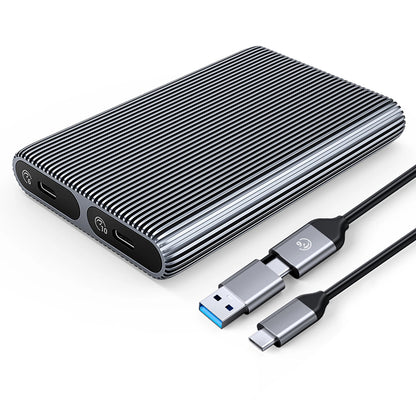 Rack Orico AM2C3-2SN Dual Disk per SSD M.2 NVMe, Grigio