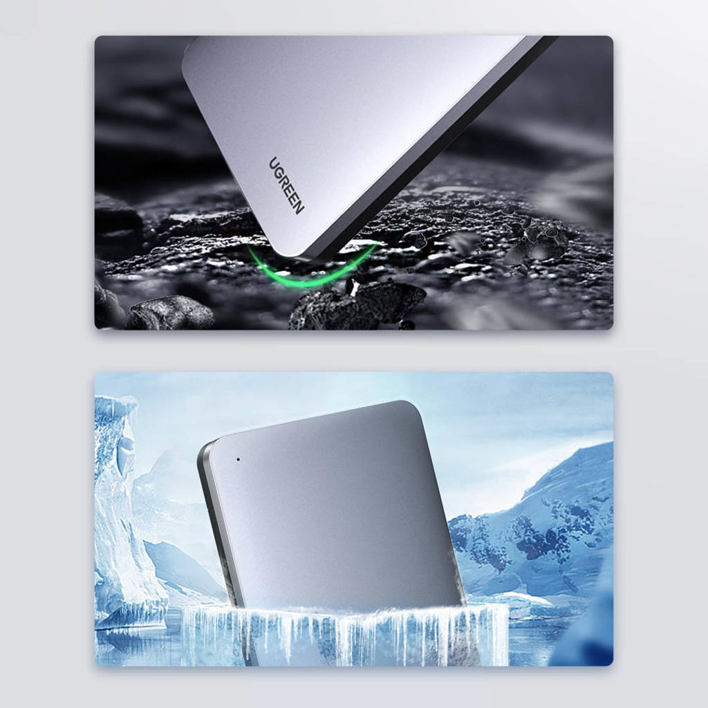 Rack UGREEN CM300 per HDD / SSD SATA da 2,5 pollici, USB 3.1, grigio 