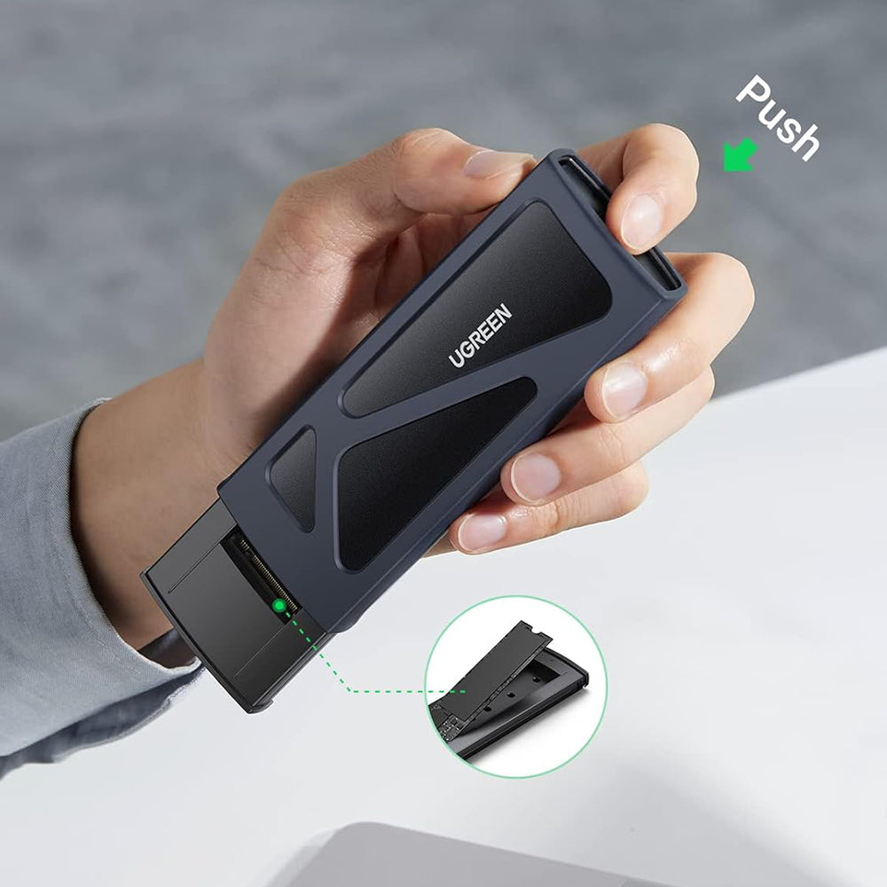 Rack UGREEN CM578 per SSD M.2 NVMe, Grigio