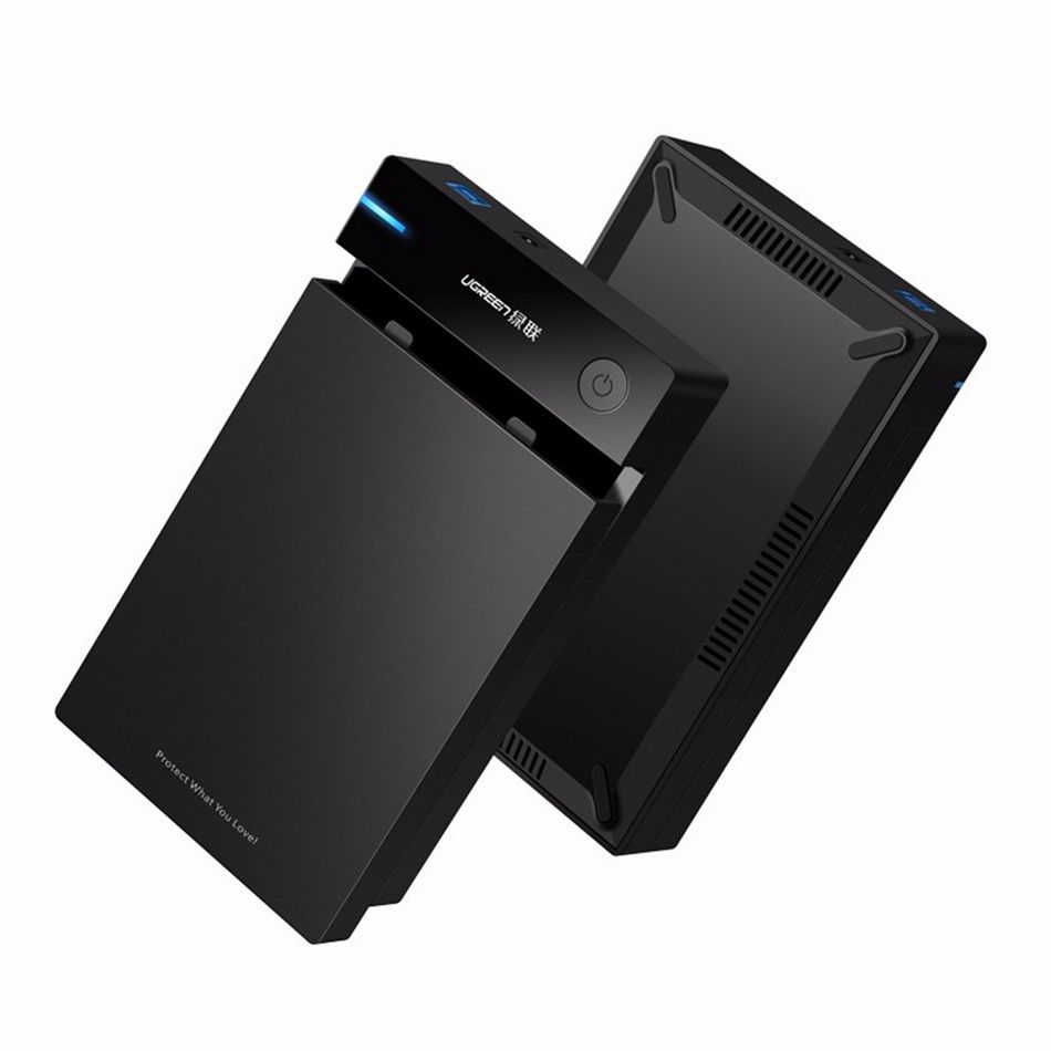 Rack UGREEN US222 per HDD / SSD SATA 2.5 pollici, Nero