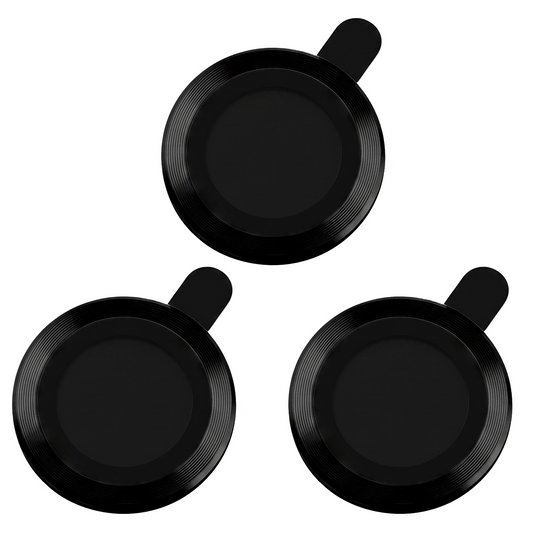 Cornice di protezione per fotocamera posteriore OEM per Apple iPhone 18 Pro, Vetro temperato, Nero