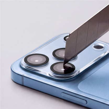 Cornice protettiva per fotocamera posteriore Tech-Protect Cam Fit+ per Apple iPhone 18 Pro Max, vetro temperato, trasparente