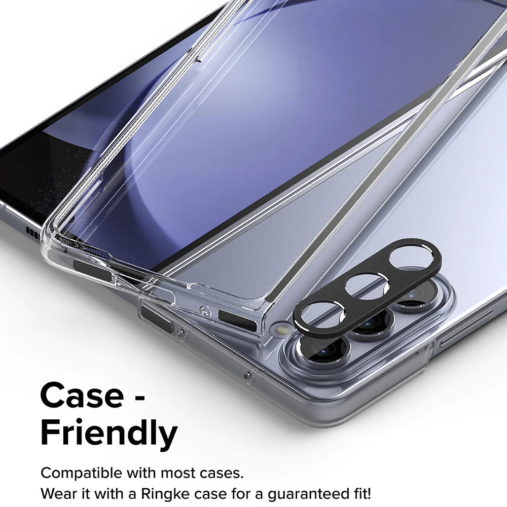 Cornice di protezione per la fotocamera posteriore Ringke Styling per Samsung Galaxy Z Fold5 F946, Alluminio, Nero