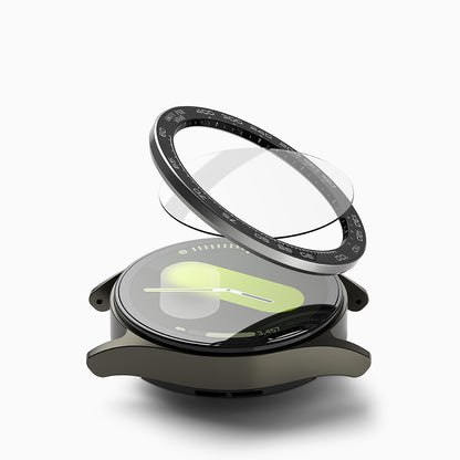 Cornice di Protezione Ringke Premium Styling per Samsung Galaxy Watch7 44mm, Modello 1, Nera