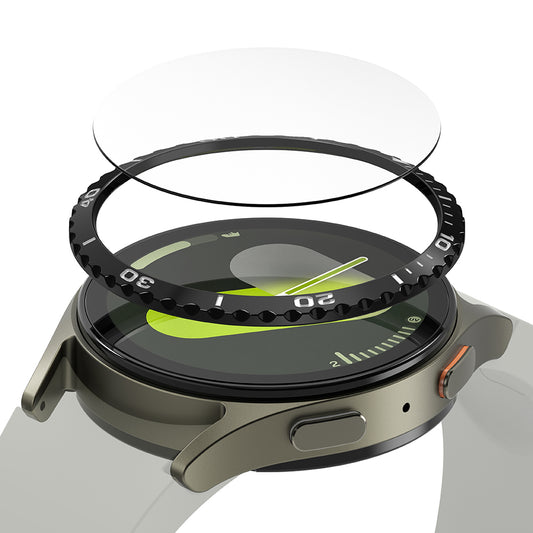 Cornice Protettiva Ringke Styling per Samsung Galaxy Watch7 40mm, Modello 6, Nera