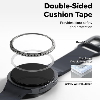 Cornice Protettiva Ringke Inner Styling per Samsung Galaxy Watch8 Classic, Nera