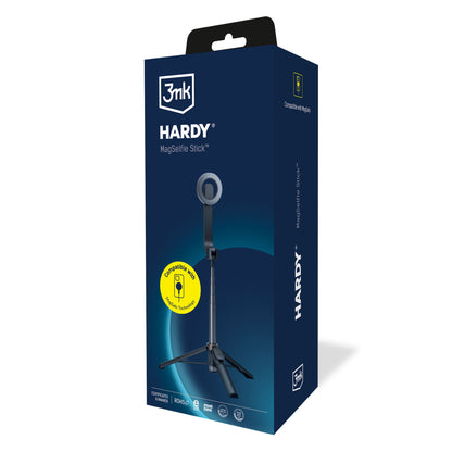 Selfie Stick Bluetooth 3MK Hardy MagSelfie, Universale, Nero