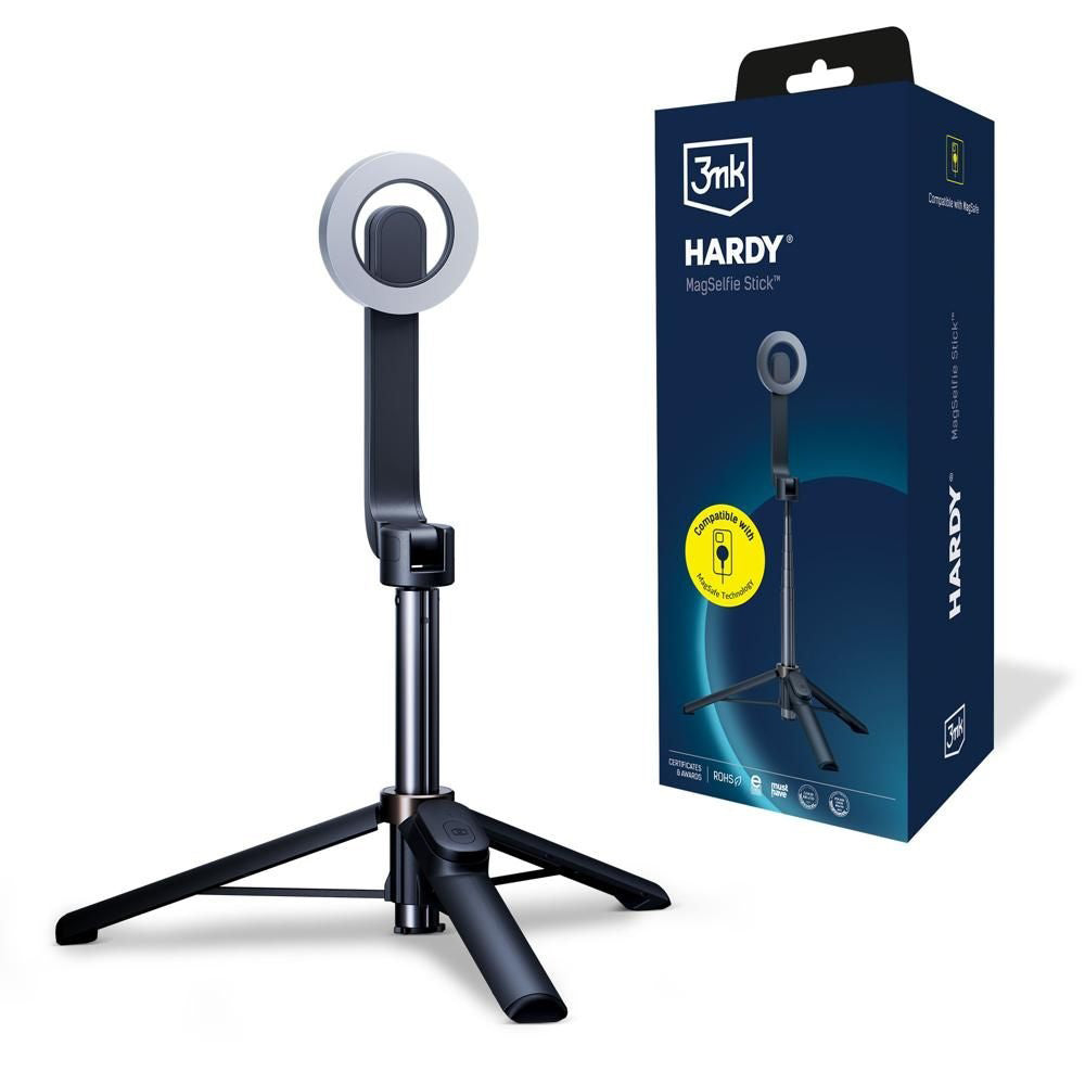 Selfie Stick Bluetooth 3MK Hardy MagSelfie, Universale, Nero