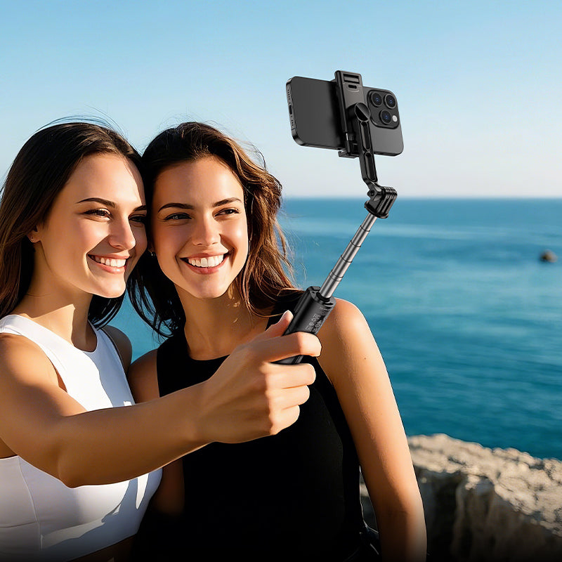 Selfie Stick Bluetooth Borofone BY14 Graceful, 4,5 pollici - 7 pollici, Nero