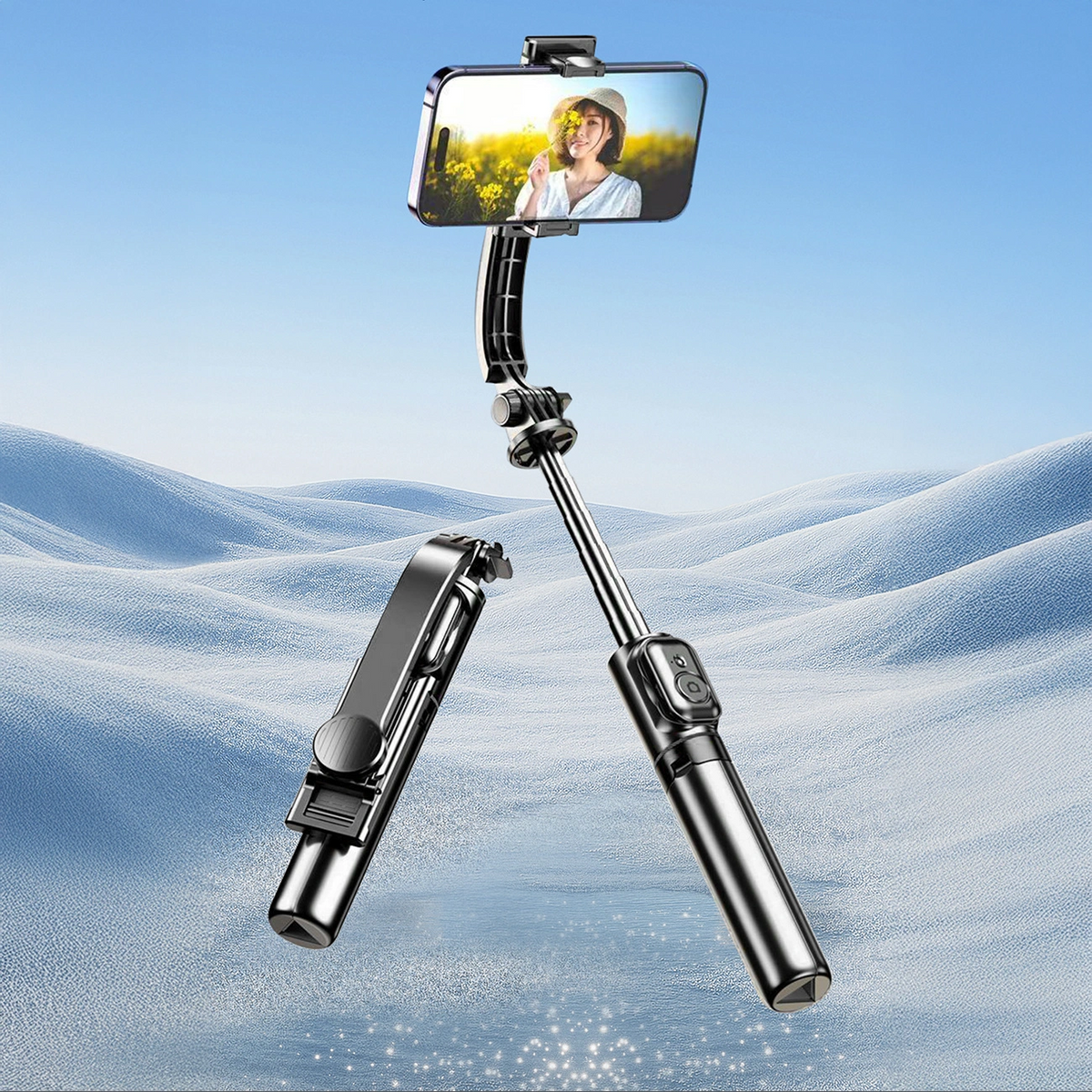 Selfie Stick Bluetooth Dudao F18S 4in1, Universale, Nero