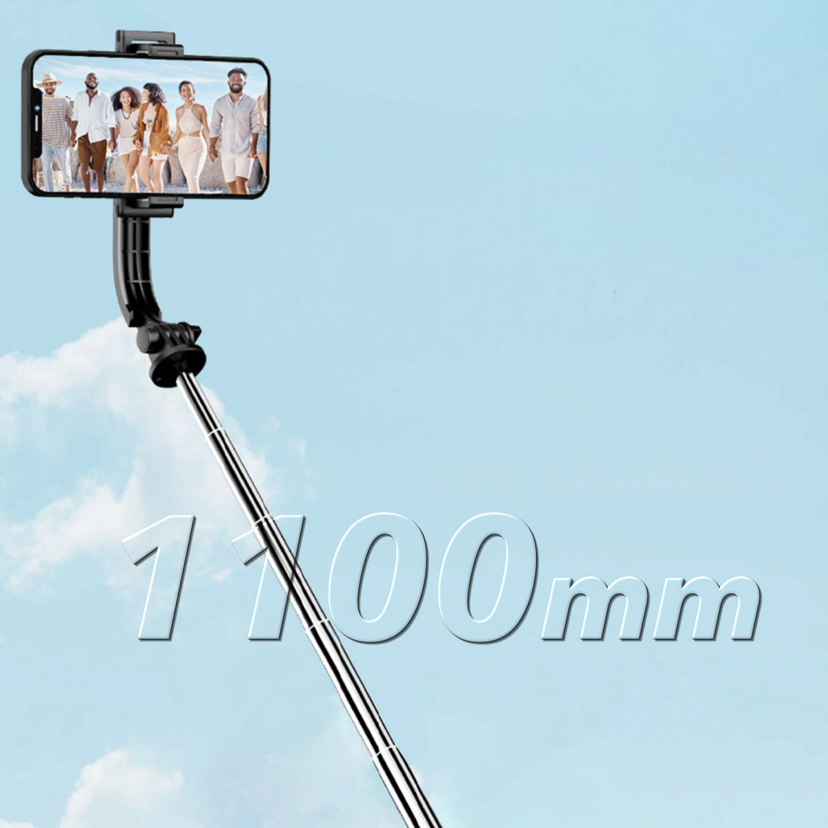 Selfie Stick Bluetooth Dudao F18S 4in1, Universale, Nero