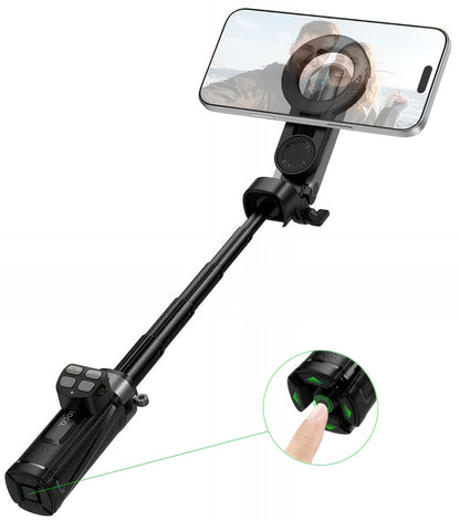 Selfie Stick Bluetooth HOCO K27 Pro, Universale, Nero