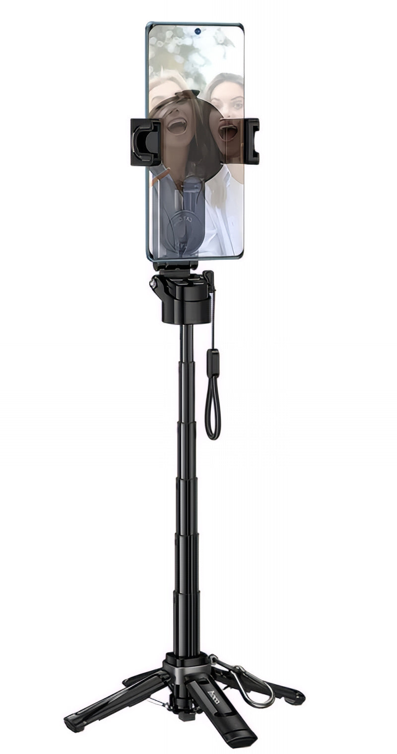 Selfie Stick Bluetooth HOCO K27 Pro, Universale, Nero