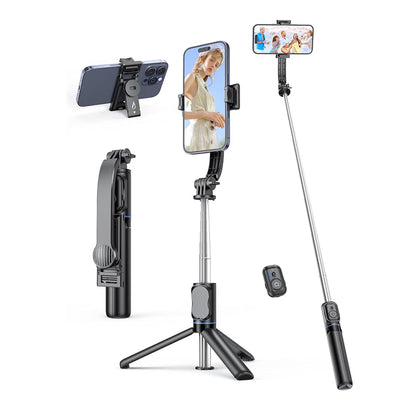 Selfie Stick Bluetooth Techsuit C01, Universale, Nero