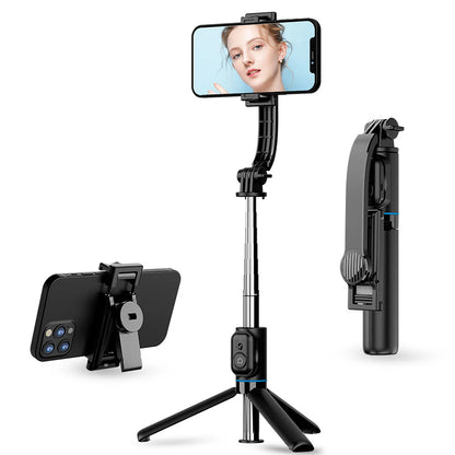 Selfie Stick Bluetooth Techsuit C01, Universale, Nero