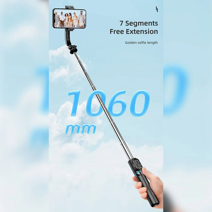 Selfie Stick Bluetooth Techsuit C01, Universale, Nero