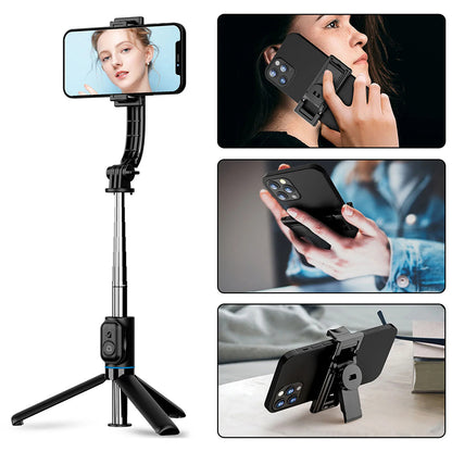 Selfie Stick Bluetooth Techsuit C01, Universale, Nero