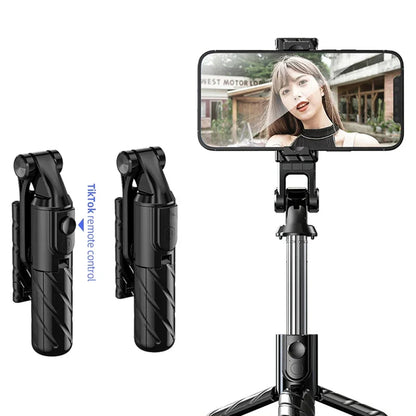Selfie Stick Bluetooth Techsuit K03, Universale, Nero