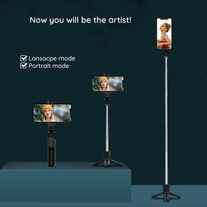 Selfie Stick Bluetooth Techsuit K03, Universale, Nero