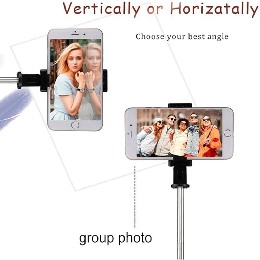 Selfie Stick Bluetooth Techsuit K07, Universale, Nero