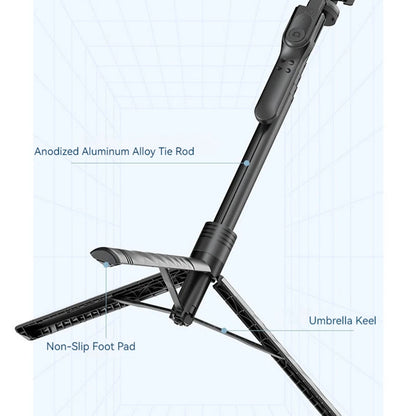 Selfie Stick Bluetooth Techsuit K28, Universale, Nero