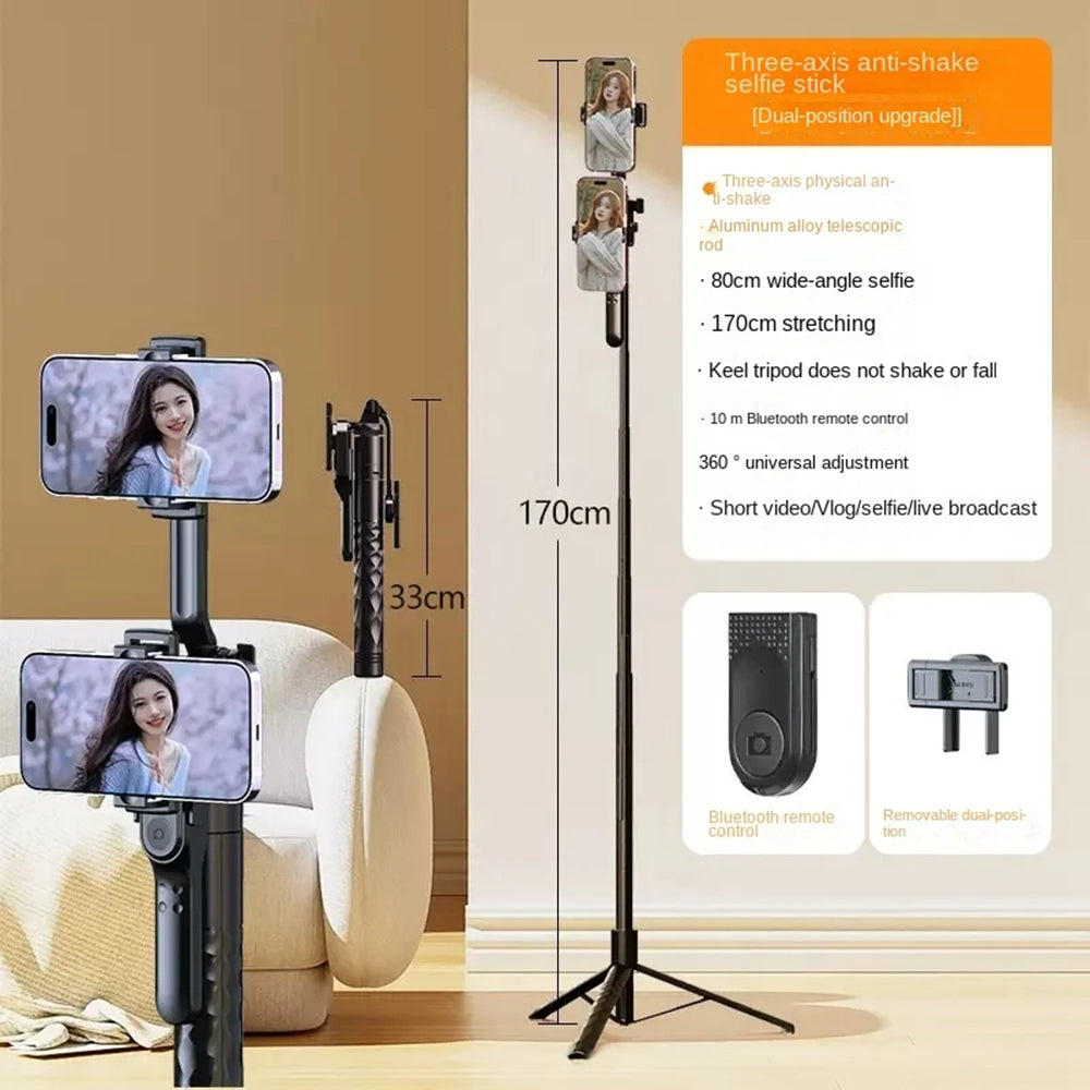 Selfie Stick Bluetooth Techsuit K28, Universale, Nero