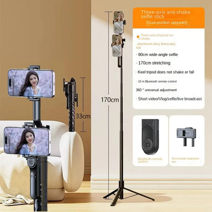 Selfie Stick Bluetooth Techsuit K28, Universale, Nero