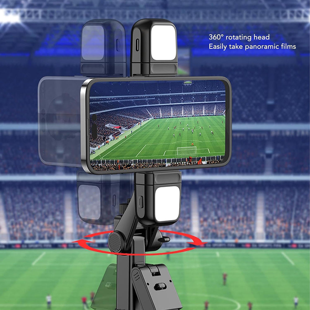 Selfie Stick Bluetooth Techsuit K30S, Universale, Nero