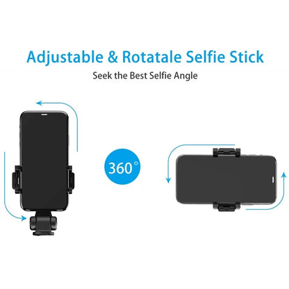 Selfie Stick Bluetooth Techsuit L01, Universale, Nero