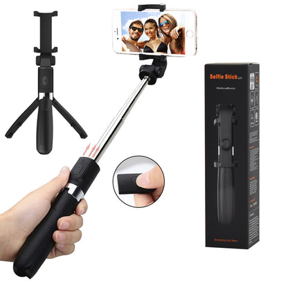 Selfie Stick Bluetooth Techsuit L01s, Universale, Nero
