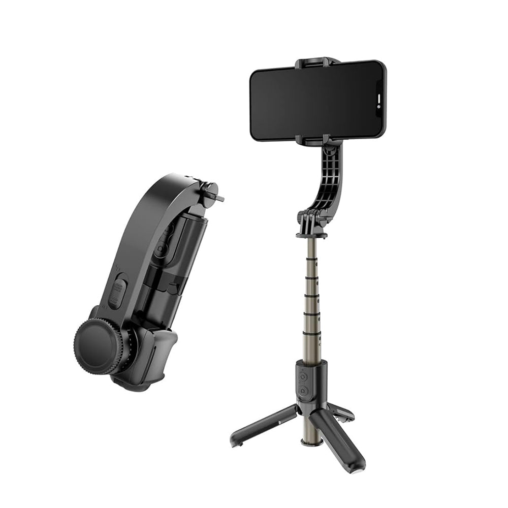 Selfie Stick Bluetooth Techsuit L08Mini, Universale, Nero