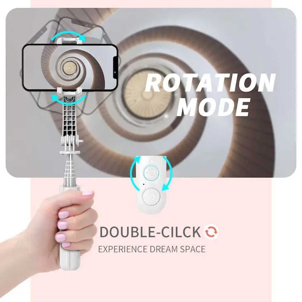 Selfie Stick Bluetooth Techsuit L08Mini, Universale, Nero