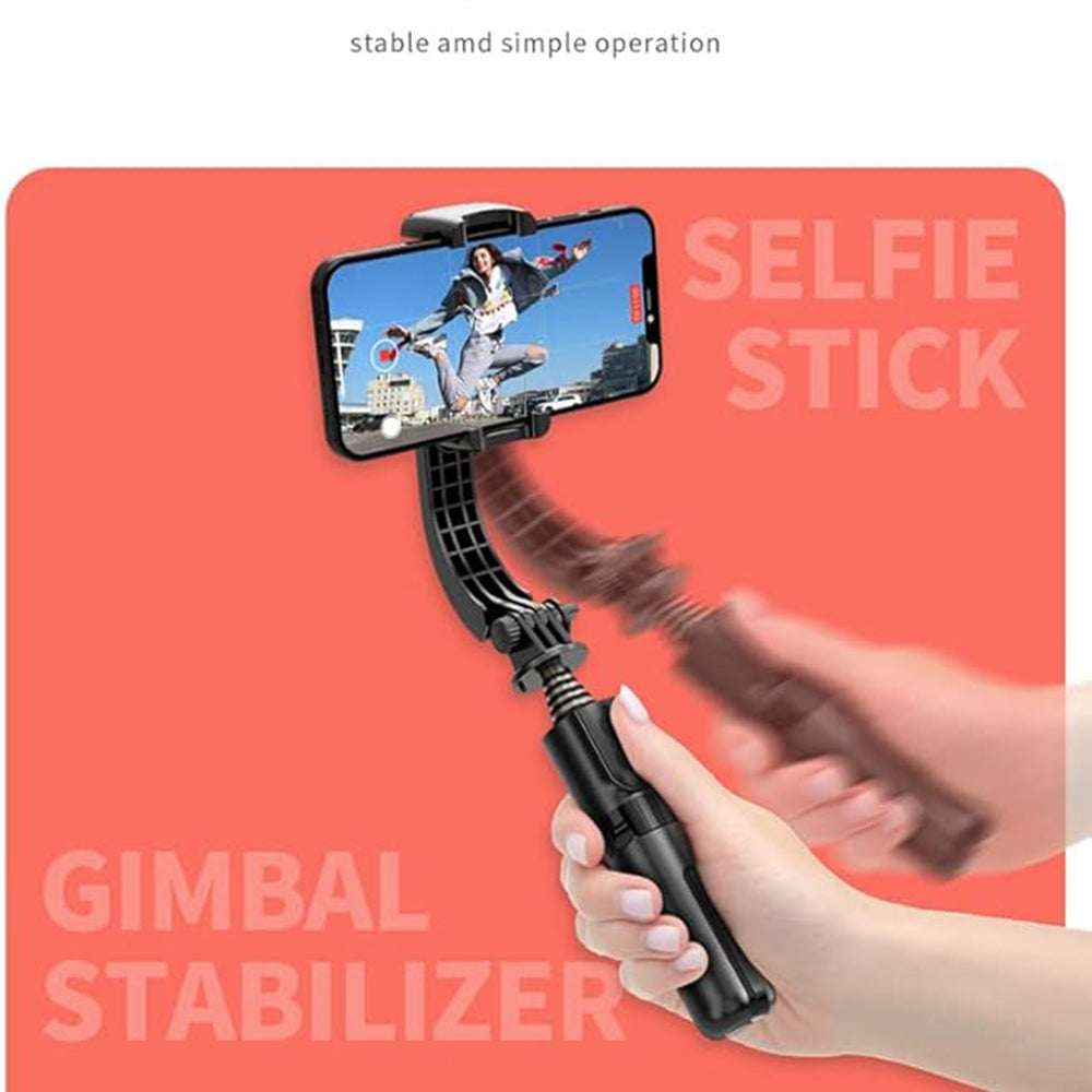 Selfie Stick Bluetooth Techsuit L08Mini, Universale, Nero