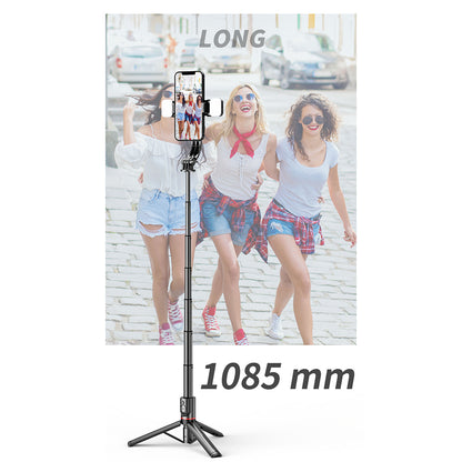 Selfie Stick Bluetooth Techsuit L12D, Universale, Nero