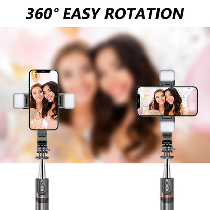 Selfie Stick Bluetooth Techsuit L13d, Universale, Nero