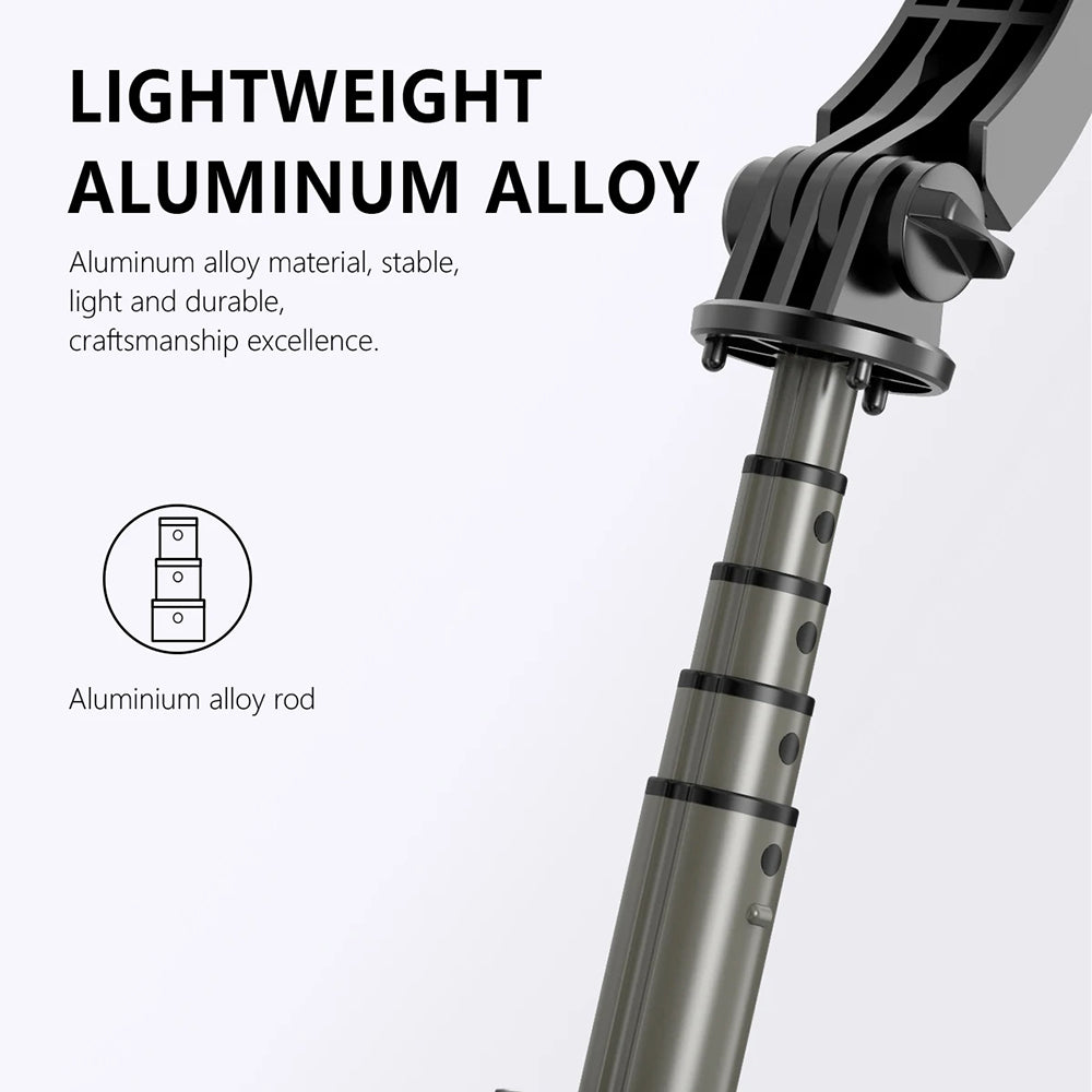 Selfie Stick Bluetooth Techsuit Q03s, Universale, Nero