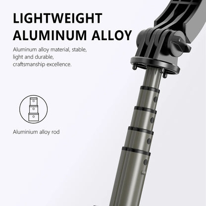 Selfie Stick Bluetooth Techsuit Q03s, Universale, Nero